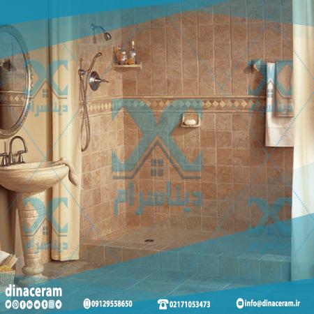 فروش کاشی مربعی سنتی دستشویی