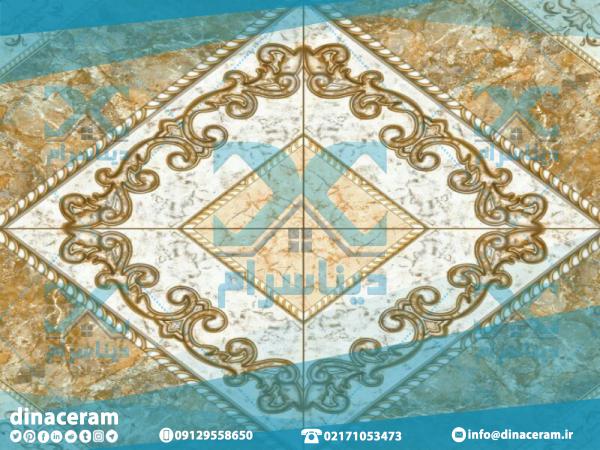 خرید کاشی و سرامیک طلایی و سفید در بازار قزوین