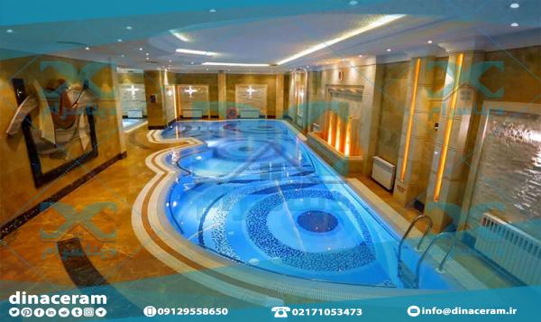 طرح های كاشی استخر لاكچری