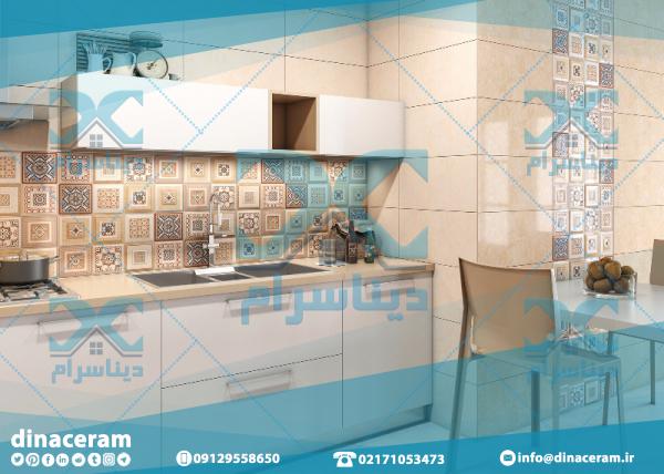 ابعاد متفاوت سرامیک آشپزخانه ساده