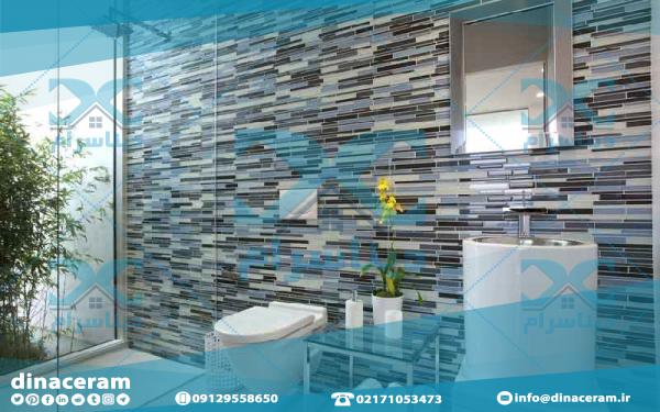 جدیدترین انواع کاشی طرح دار دستشویی