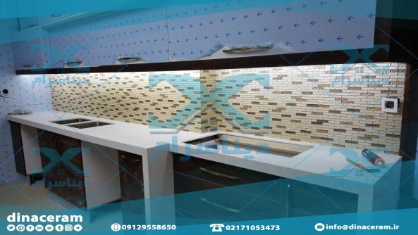 ابعاد مناسب سرامیک شیک بین کابینتی