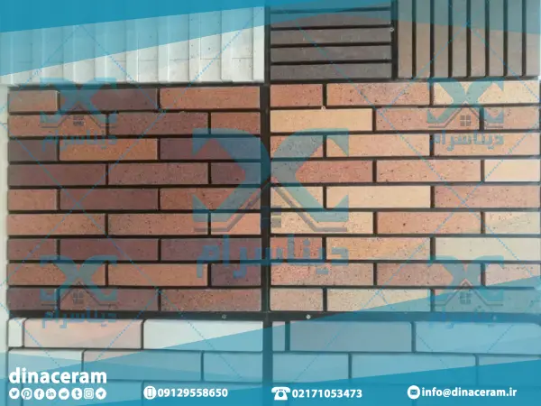 مشخصات سرامیک پرسلانی طرح آجر قرمز