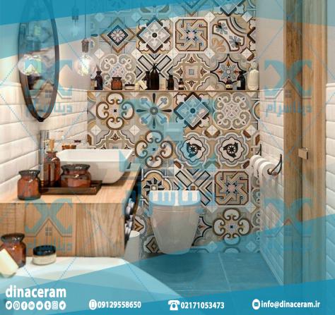 بازار فروش کاشی گلدار سرویس بهداشتی